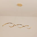 Axyaa Modern LED Chandelier, Chrome/Gold Plated, 1100mm Length, AC110-260V