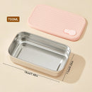 Axyaa Stainless Steel Lunch Box - Stackable Leak Proof Bento Container