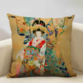 Axyaa Classic Japanese Lady Cushion Cover 45x45cm Home Decor Pillowcase