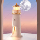 Axyaa Moon Projector Tower with Bluetooth Music Player and Motion Sensing