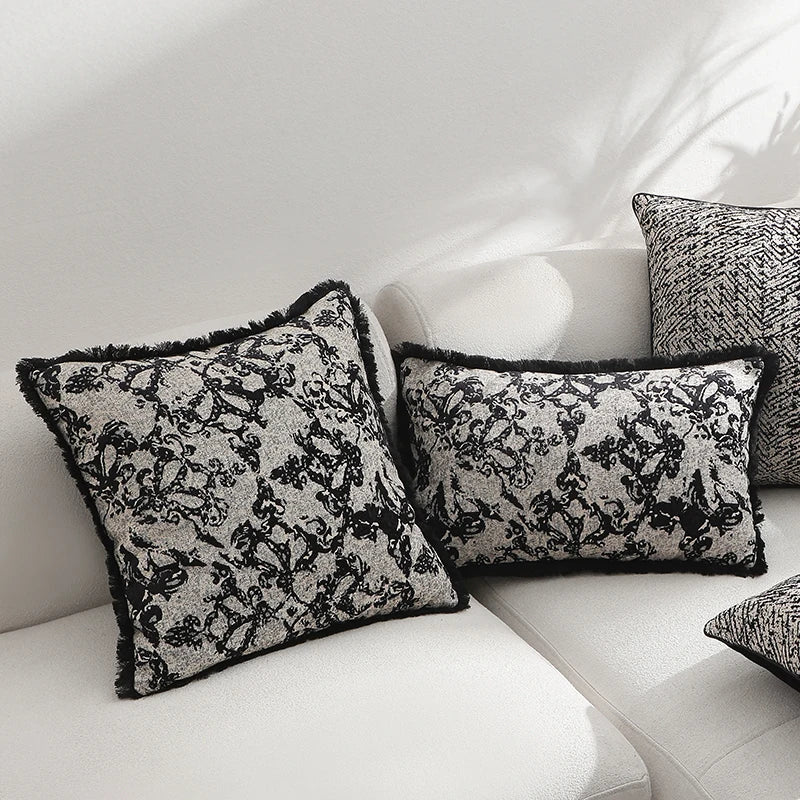 Luxury Jacquard Cushion Cover by Axyaa - Elegant Home Decor for Sofa