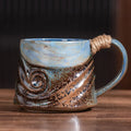 Axyaa Coarse Pottery Retro Shaped Ceramic Mug - High Aesthetic Household Cup