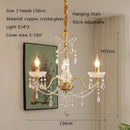 Axyaa Crystal Chandeliers Light for Living & Dining Room Luxe Ambiance