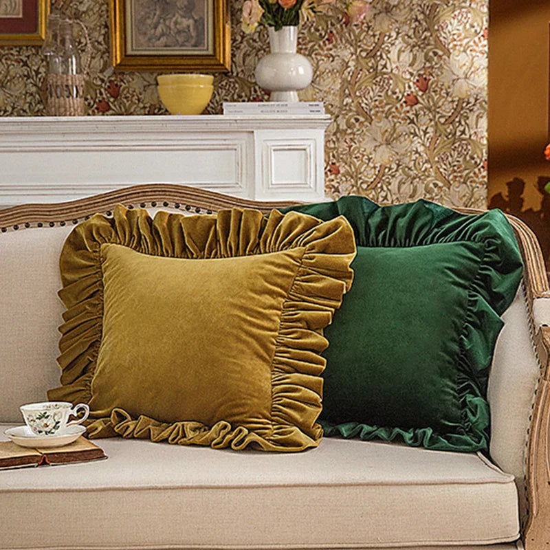 Axyaa Velvet Cushion Covers: Nordic Boho Style Decorative Pillows for Sofa and Bed