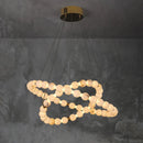 Axyaa Cream Pearl Marble Pendant Light Chandelier for Home Decor