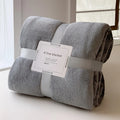 Axyaa Luxury Flannel Travel Blanket: Lightweight, Soft, Non-shedding, Colorfast Multipurpose Blanket