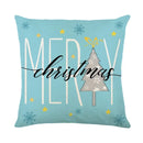 Axyaa Christmas Letter Print Throw Pillow Cover for Festive Home Decor