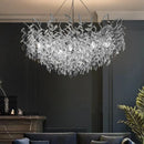 Axyaa Modern Crystal Ceiling Chandelier LED Pendant Lamp for Home Decor