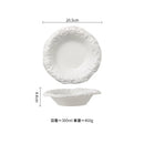 Axyaa Stoneware Edge Plate Set for Elegant Dining