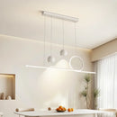 Axyaa Nordic Black/White 120cm LED Pendant Chandelier for Dining Room & Kitchen