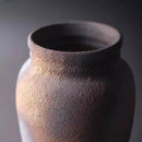 Axyaa Zen Stoneware Vase, Handmade Ceramic Pot, Wabi Sabi Home Decor