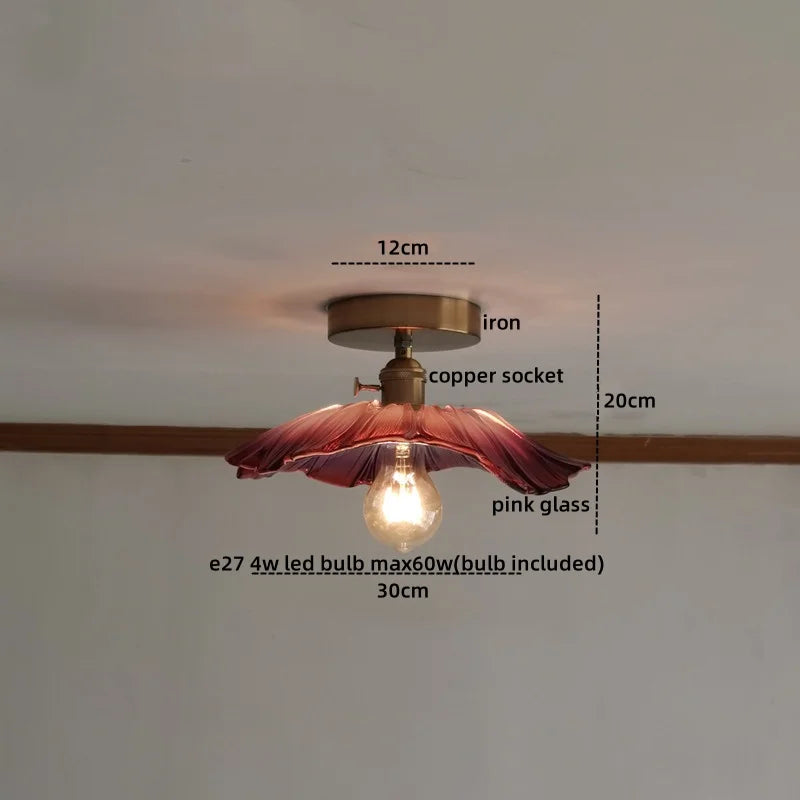 Axyaa Frosted Glass LED Ceiling Lamp for Modern Indoor Lighting