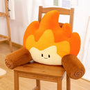 Axyaa Lumbar Support Cushion for Office, Car, Sofa - Flame Pattern, Comfortable Sitting Experience