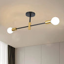 Axyaa Nordic Minimalist LED Ceiling Chandelier for Bedrooms Living Rooms