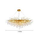 Axyaa Crystal Water Drop Chandelier for Luxury Living Room Decor