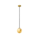Axyaa Spanish Marble Small Pendant Lamp: Modern Stone Hanging Chandelier for Home Décor