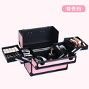 Axyaa Portable Makeup Organizer Box with Lock and 4 Trays