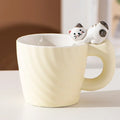 Axyaa Creative Cartoon Cat Ceramic Mug Cute Cat Cup - Children's Milk Breakfast Office Coffee Cup