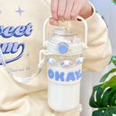 Axyaa Double Cup Water Bottles - BPA-Free Sports Drinkware