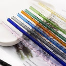 Axyaa Glass Straws Set of 4 - Eco-Friendly Reusable Cocktail Smoothie Accessories