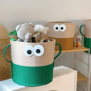Axyaa Big Eye Laundry Basket: Foldable Hamper for Bathroom Storage & Kids' Toys