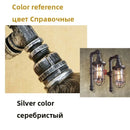 Axyaa Industrial Retro Iron Pipe Wall Lamp for Dining, Cafe, Bar Decor