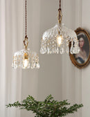 Axyaa Floral LED Chandelier: Luxury Brass Wall Lamp for Dining and Bedroom