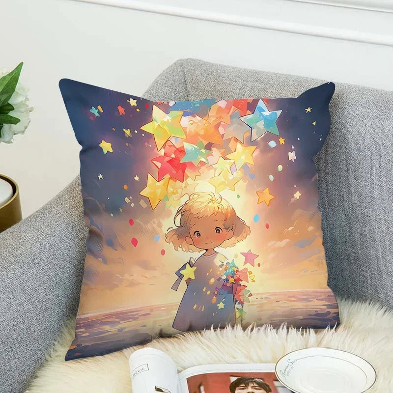 Axyaa Star Girl Anime Body Pillow Cover for Stylish Home Decor