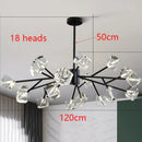 Axyaa Crystal Chandelier Dining Room Ceiling Light Luxury Pendant Lamp