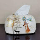 Axyaa Elegant Ceramic Tissue Box Drawer Set - American and European High-End Home Decor