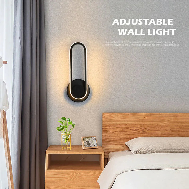 Adjustable LED Wall Lamp for Bedroom Sconce by Axya - Modern Home Decor Lighting