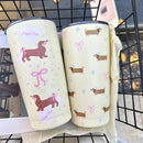 Axyaa 550ml Stainless Steel Thermal Tumbler with Straw - Kawaii Design