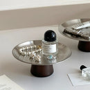 Axyaa Stainless Steel Round Storage Tray for Home and Kitchen Organization