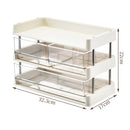 Axyaa 4 Tier Desktop File and Spice Organiser with Drawers