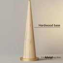 Axyaa Modern Hardwood Fishing Floor Lamp in Log Color