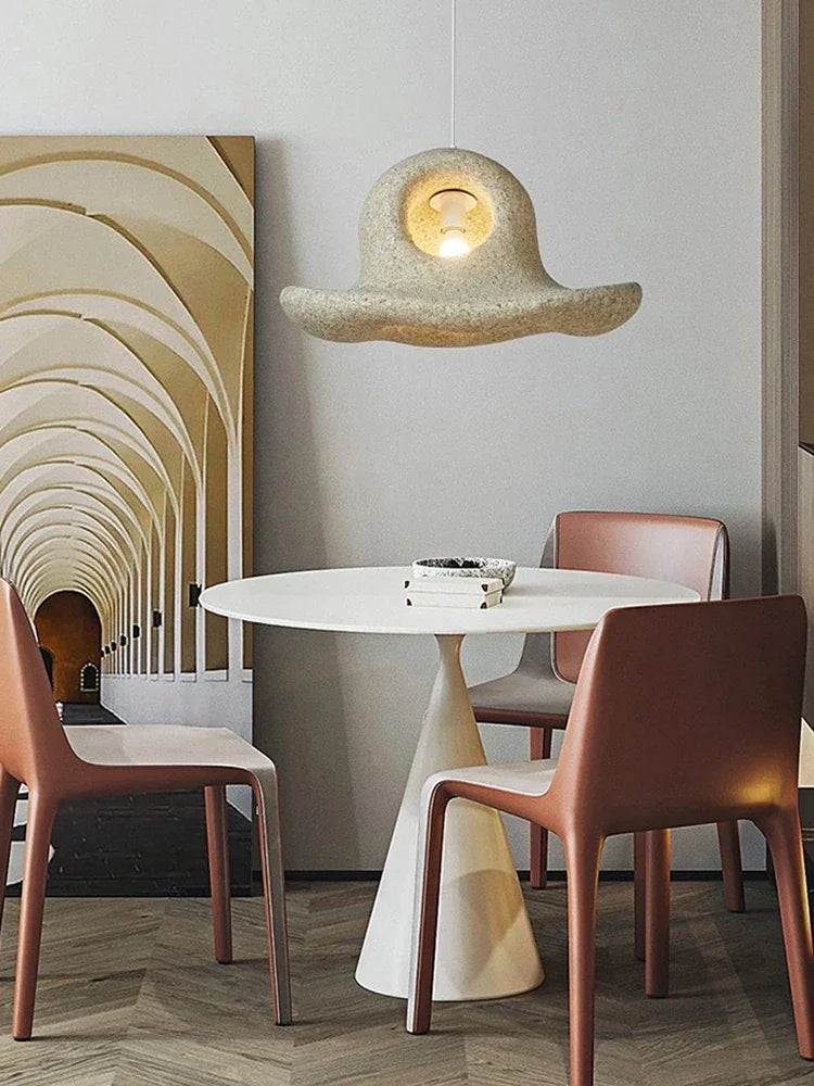 Axyaa Wabi Sabi Island Chandelier for Coffee Shop, Bar, Bedroom - LED Pendant Lighting