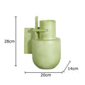 Geometric Resin Vase for Artificial Flowers by Axyaa: Modern Table Decoration