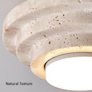 Axyaa Minimalist Beige Marble Pendant Light for Guest Room, Balcony, and Restaurant