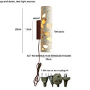 Axyaa LED Wall Lights for Home Dining Stair Bedroom Stone Wood Wabi Sabi Sconce