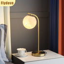 Axyaa Brass LED Desk Lamp - Minimalist Creative Lighting Fixture