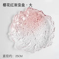 Axyaa Crystal Glass Plate Set: Dim Sum, Fruit, Salad, Dessert - Elegant and Versatile.