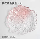Axyaa Crystal Glass Plate Set: Dim Sum, Fruit, Salad, Dessert - Elegant and Versatile.