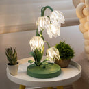 Axyaa Pastoral Table Lamp: French Girl Bedroom Decor Flower Ambient Light
