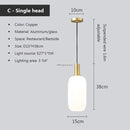Axyaa White Glass Pendant Lamp – Elegant LED Hanging Lighting