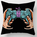Axyaa Gamer Grip Square Pillowcase | Anime Style | TV Game Fan | 45x45 Cushion Cover