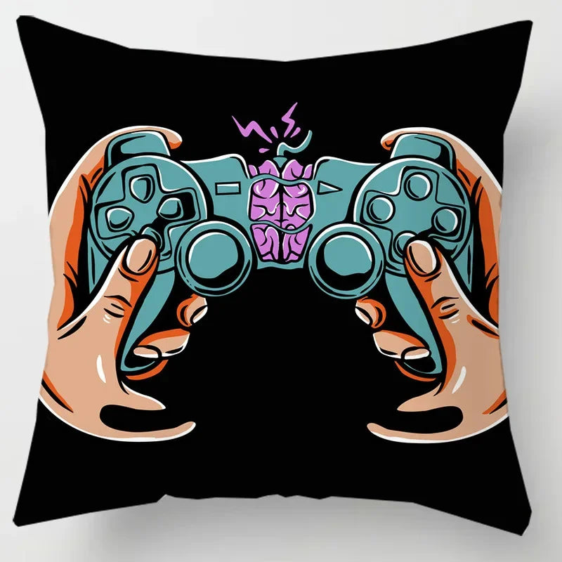 Axyaa Gamer Grip Square Pillowcase with New Anime Design