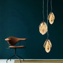 Axyaa Glass Chandelier for Living Dining Room Villa Kitchen Table Indoor Lighting