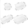 Axyaa Plastic Desk Drawer Organizer Box Storage for Jewelry, Makeup, and Accessories