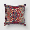 Axyaa Red Moroccan Short Plush Ethnic Style Cushion Cover for Home Decoration