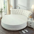 Axyaa Coral Velvet Round Bed Sheet 200-220cm Diameter, Flannel, Winter